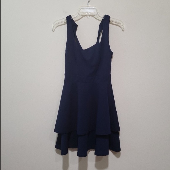Navy Blue B Darlin Dress - Picture 5 of 5